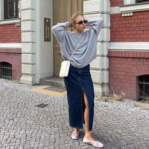 Pull oversize en cachemire biologique