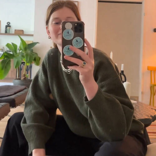 Grof gebreide cashmere trui