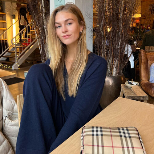 Cashmere trui met V-hals