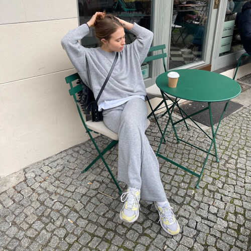 Oversized cashmere trui