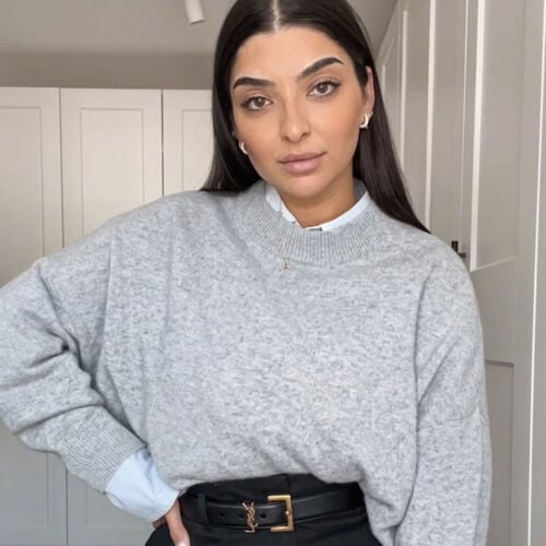 Oversized cashmere trui