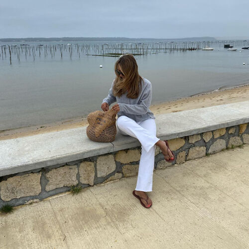Cashmere trui met V-hals
