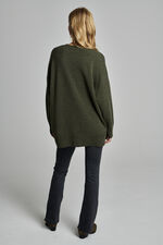 Buttoned loose fit cashmere cardigan image number 6