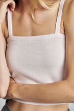 Fine knit cropped cashmere top image number 3