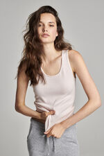 Organic cashmere round neck top image number 1