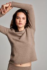 Basic trui van biologisch cashmere image number 5