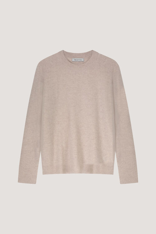 Cashmere trui met ronde hals