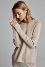 Round neck cashmere sweater image number 4