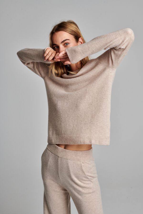 Rundhals-Pullover aus Bio-Kaschmir image number 5