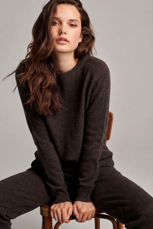 Cashmere trui met ronde hals