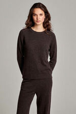 Cashmere trui met ronde hals image number 4