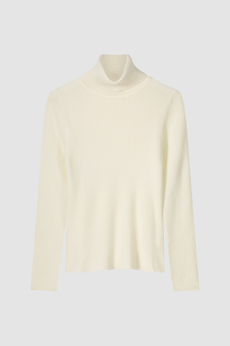 Gerippter Kaschmir-Rollkragenpullover image number 1