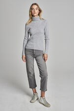 Organic cashmere turtleneck sweater image number 3