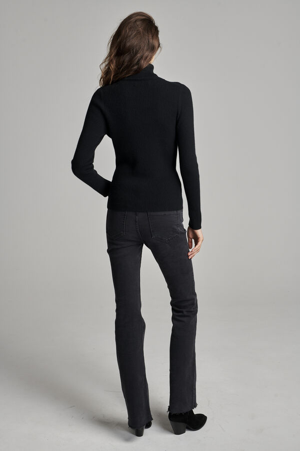 Gerippter Kaschmir-Rollkragenpullover image number 2