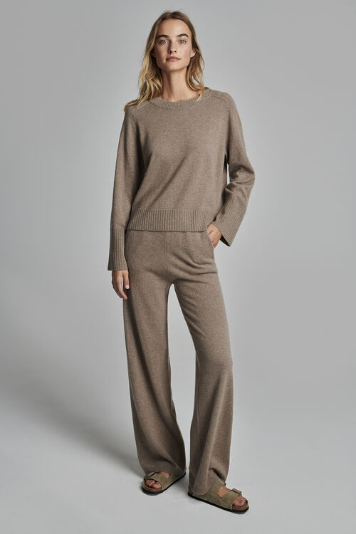 Casual fit cashmere trui