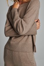 Casual fit cashmere trui image number 2