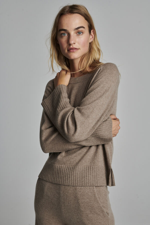 Casual fit cashmere trui image number 4