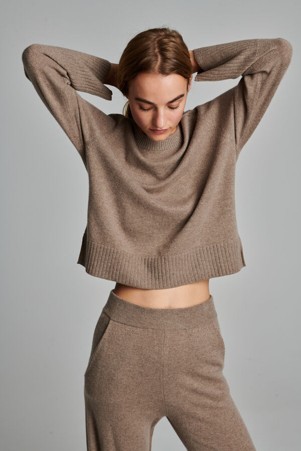 Casual fit cashmere trui image number 6
