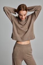 Casual fit cashmere trui image number 6