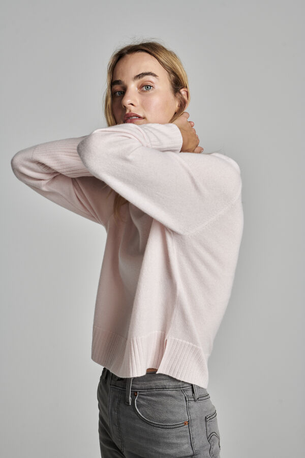 Casual fit cashmere trui