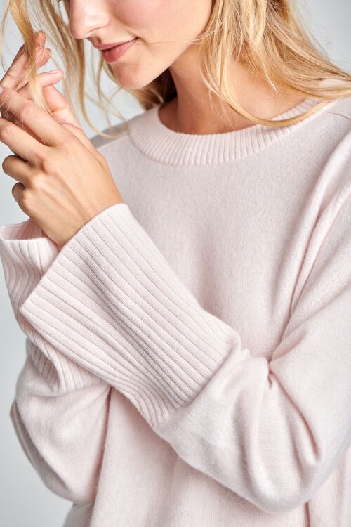 Casual fit cashmere trui