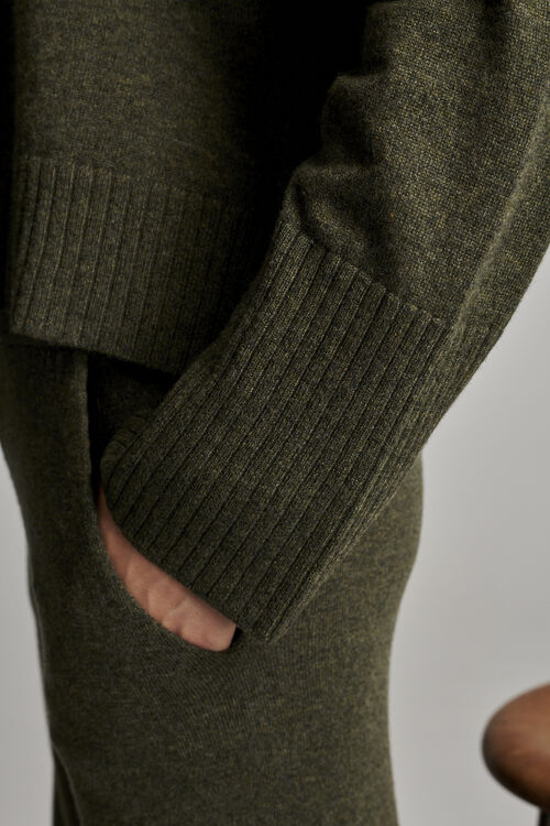 Casual fit cashmere trui