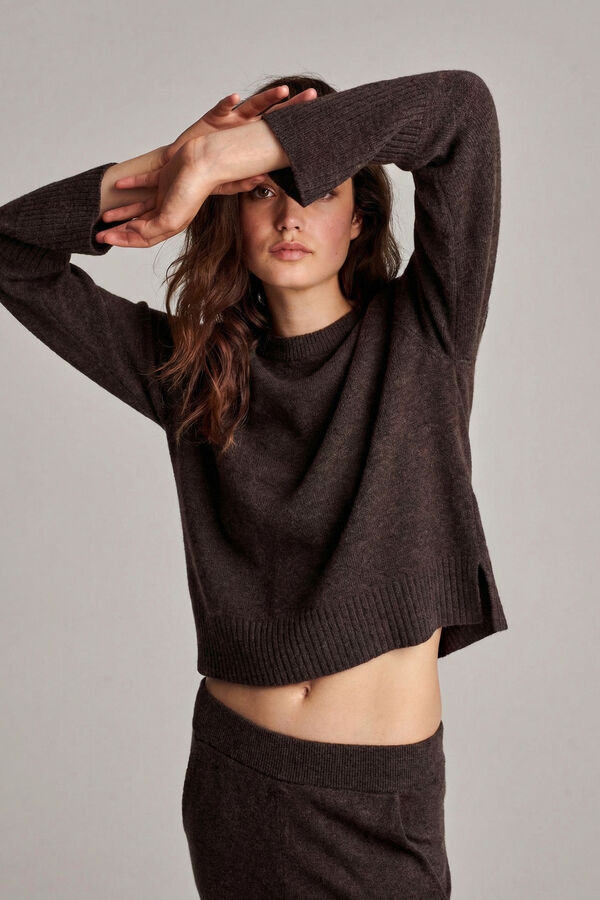Leichter Kaschmirpullover mit Rundhalsausschnitt image number 2