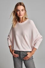 Cashmere trui met vleermuismouwen image number 1