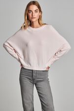 Cashmere trui met vleermuismouwen image number 4