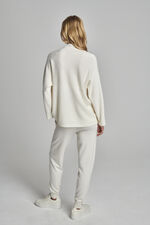 Organic cashmere sweater with stand collar image number 5