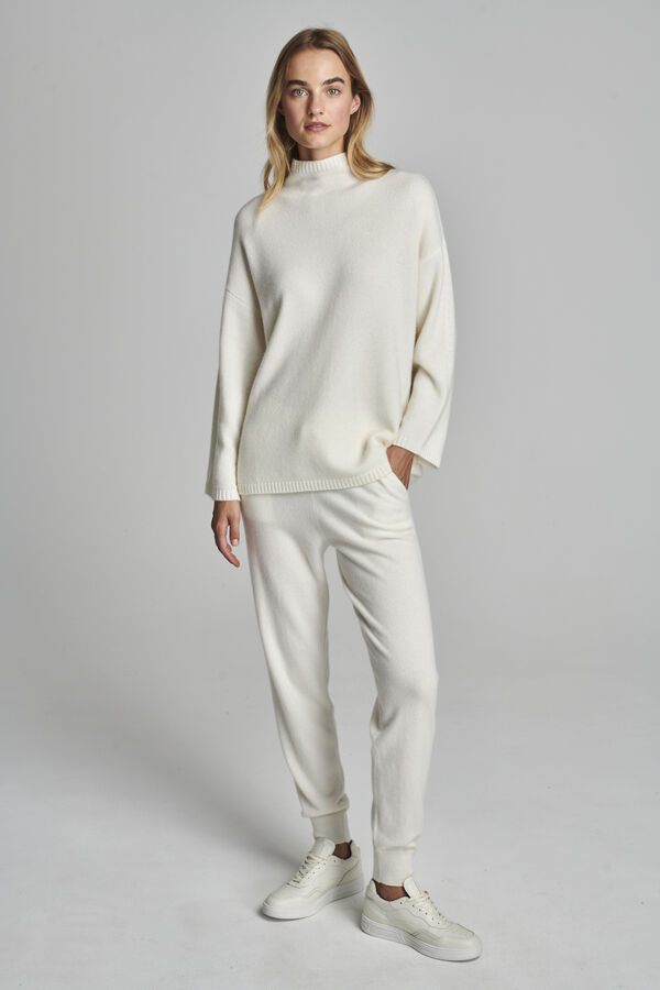 Cashmere trui met opstaande kraag image number 5