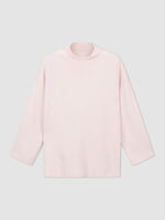Organic cashmere sweater with stand collar image number 1