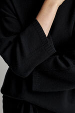 Organic cashmere sweater with stand collar image number 6