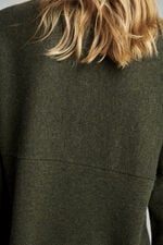 Organic cashmere sweater with stand collar image number 1