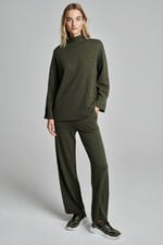 Organic cashmere sweater with stand collar image number 10