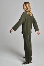 Organic cashmere sweater with stand collar image number 12
