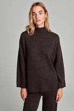 Cashmere trui met opstaande kraag image number 5