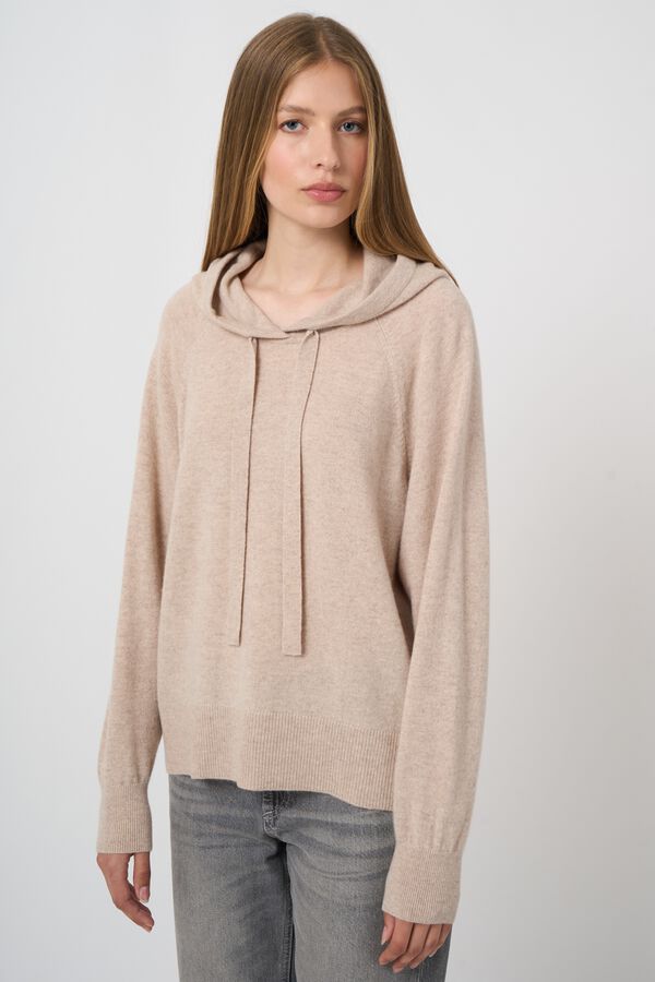 Hoodie made of organic cashmere