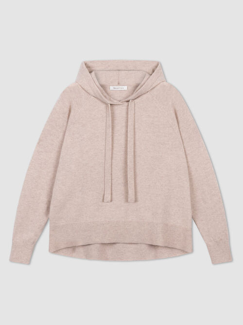 Hoodie made of organic cashmere