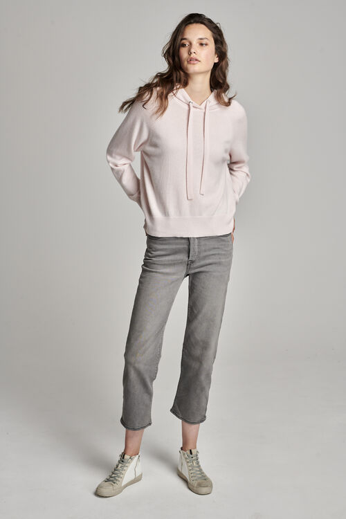 Hoodie made of organic cashmere