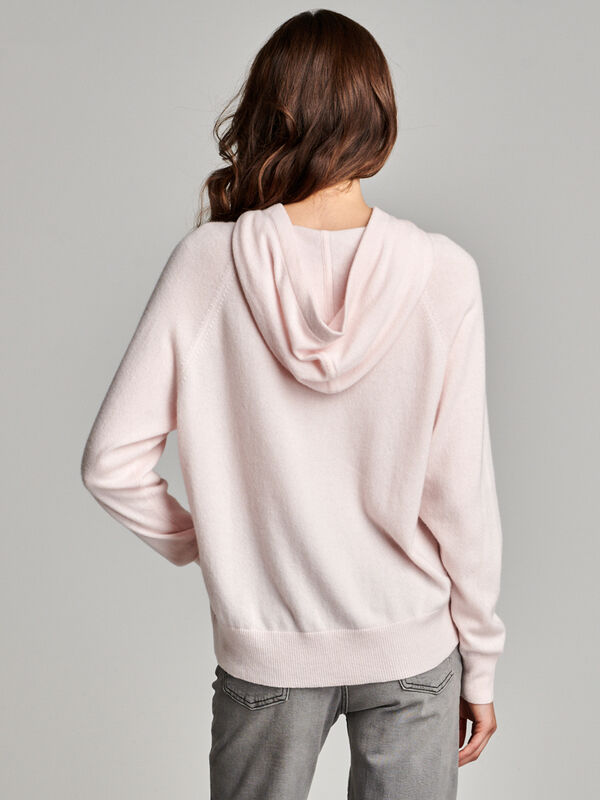 Hoodie made of organic cashmere