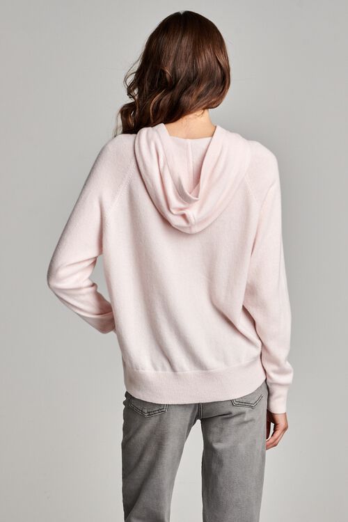 Gebreide hoodie van biologisch cashmere