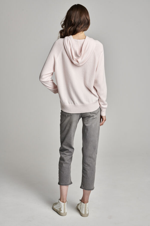 Gebreide hoodie van biologisch cashmere image number 2