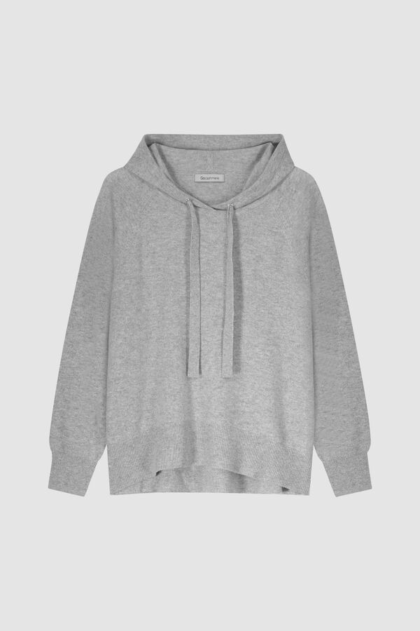 Kapuzenpulli aus Bio-Kaschmir