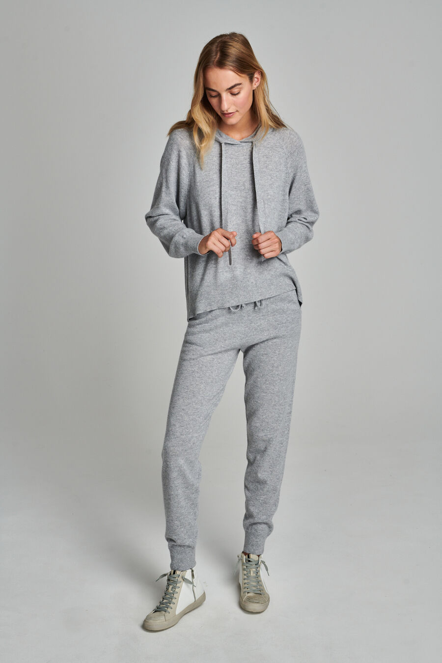 Gebreide hoodie van biologisch cashmere image number 3