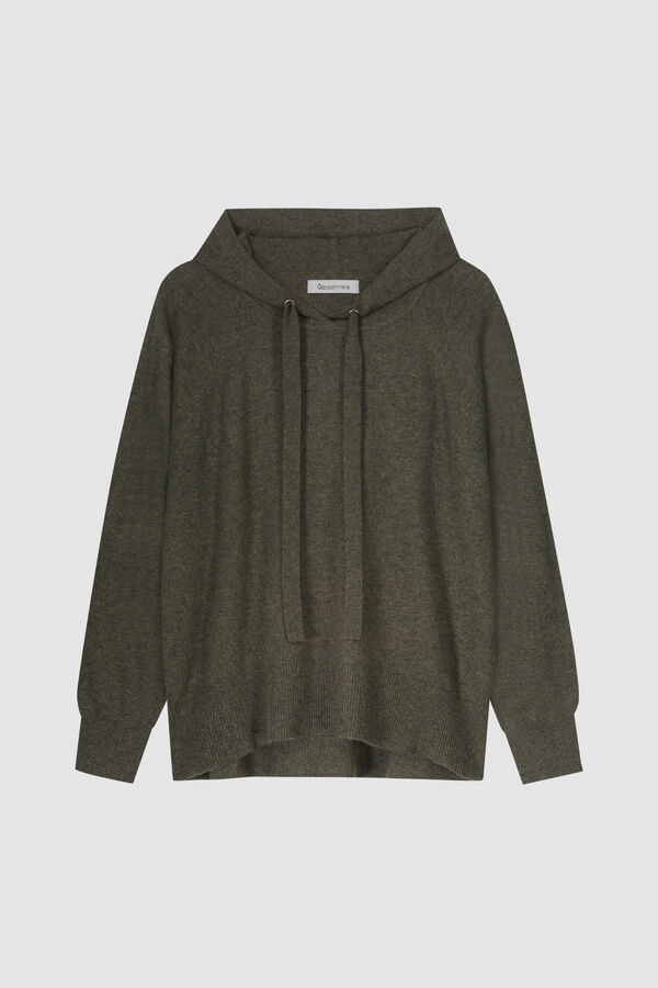 Kapuzenpulli aus Bio-Kaschmir