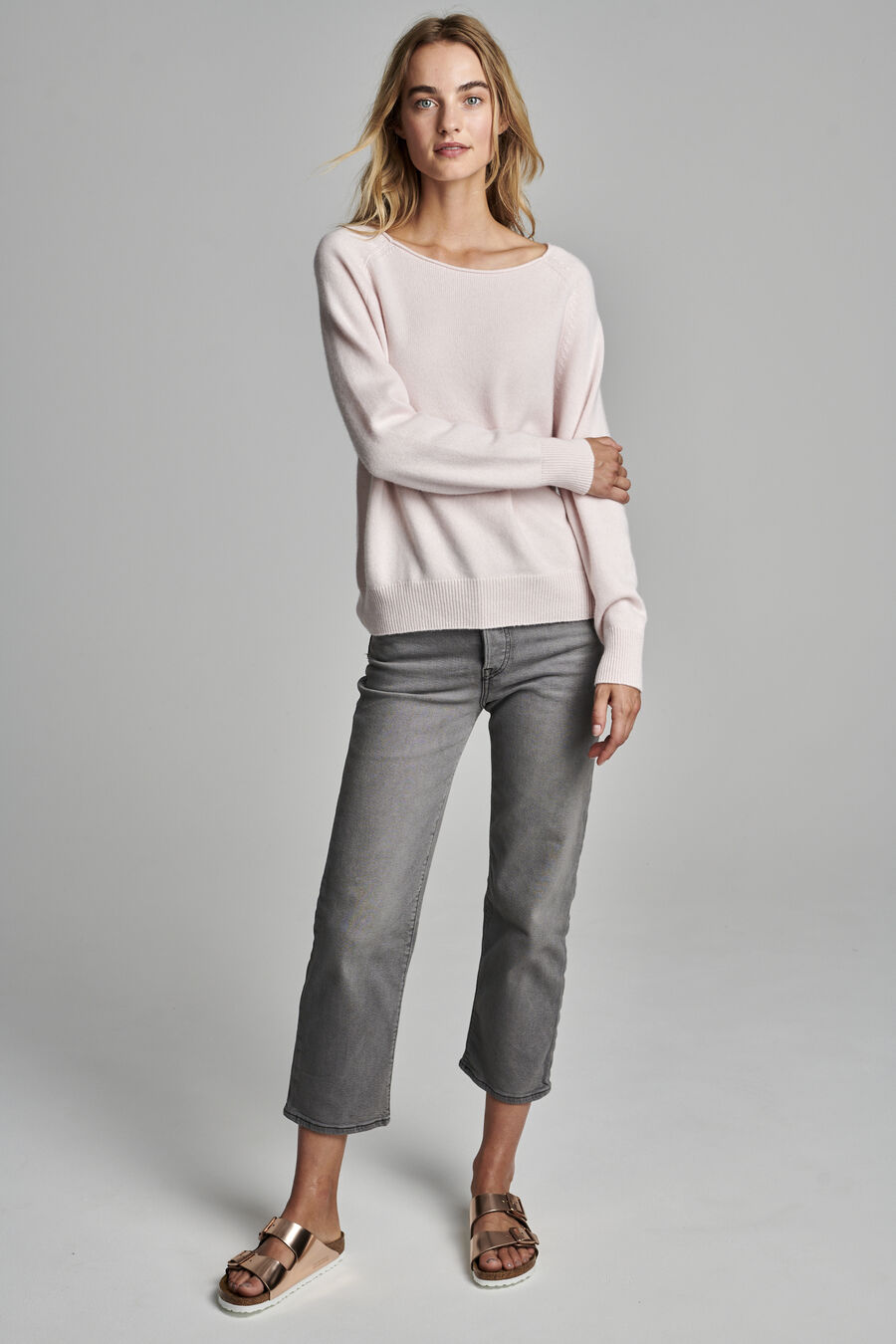 Pull à bateau en cachemire biologique image number 10