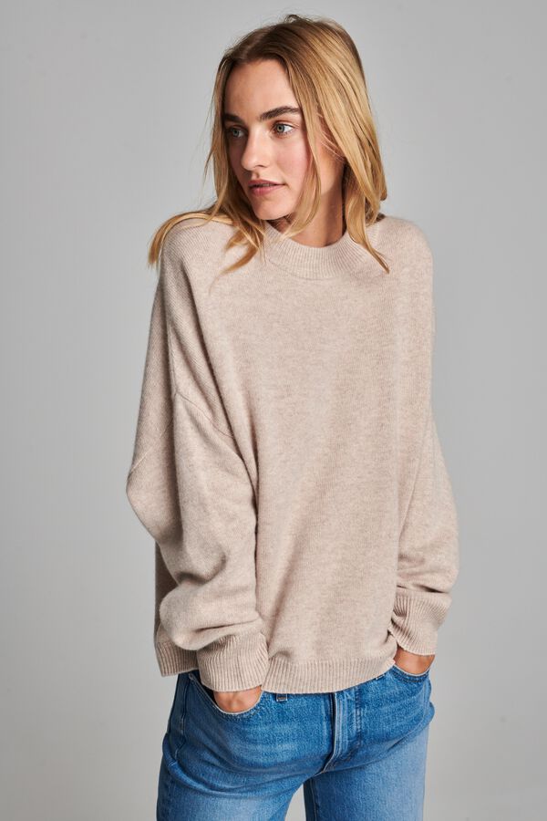 Oversized organic cashmere sweater