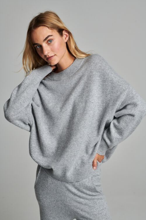 Oversized cashmere trui