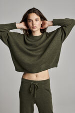 Oversized organic cashmere sweater image number 6